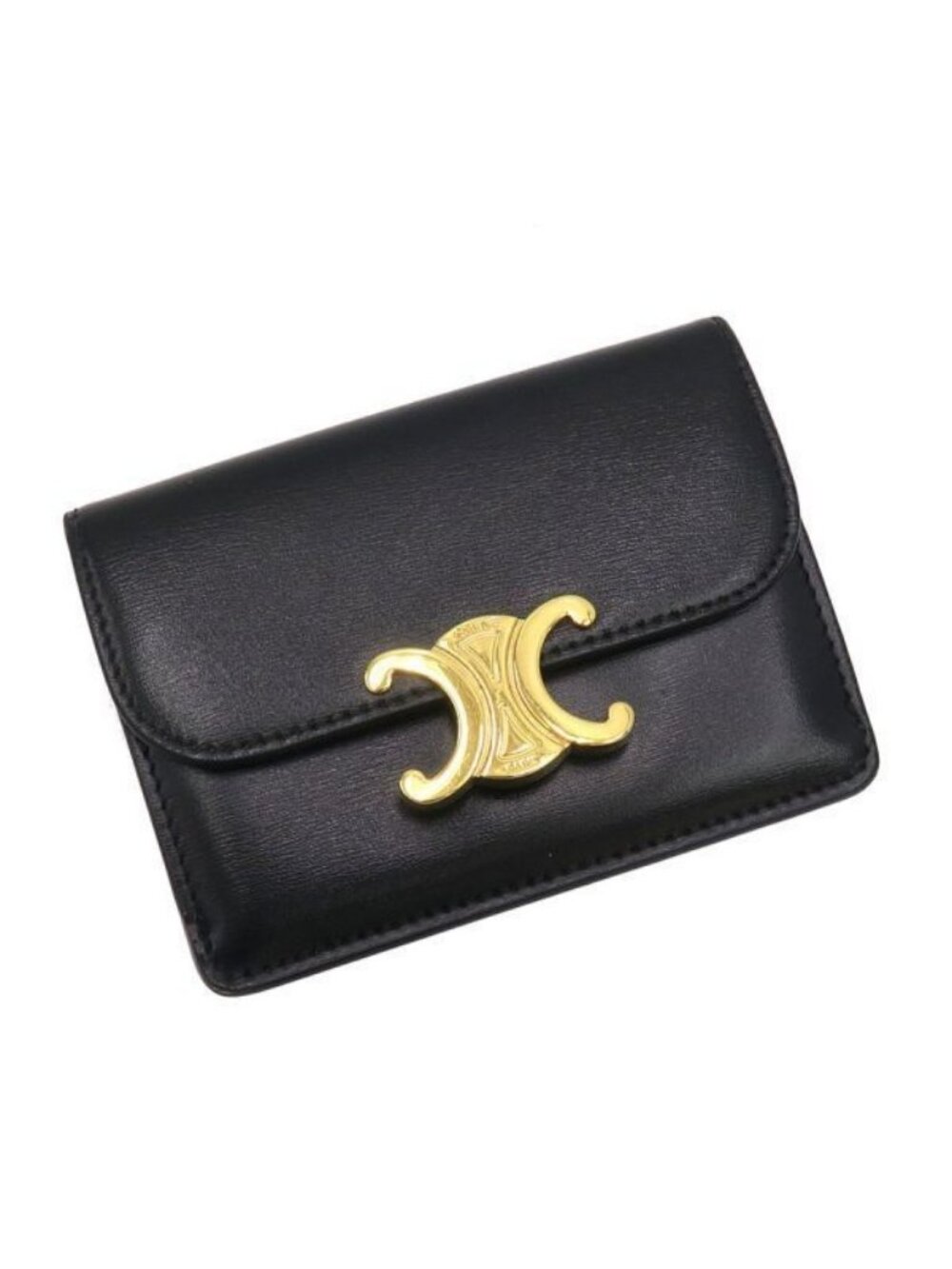 Celine Card Holder with Triomphe Flap